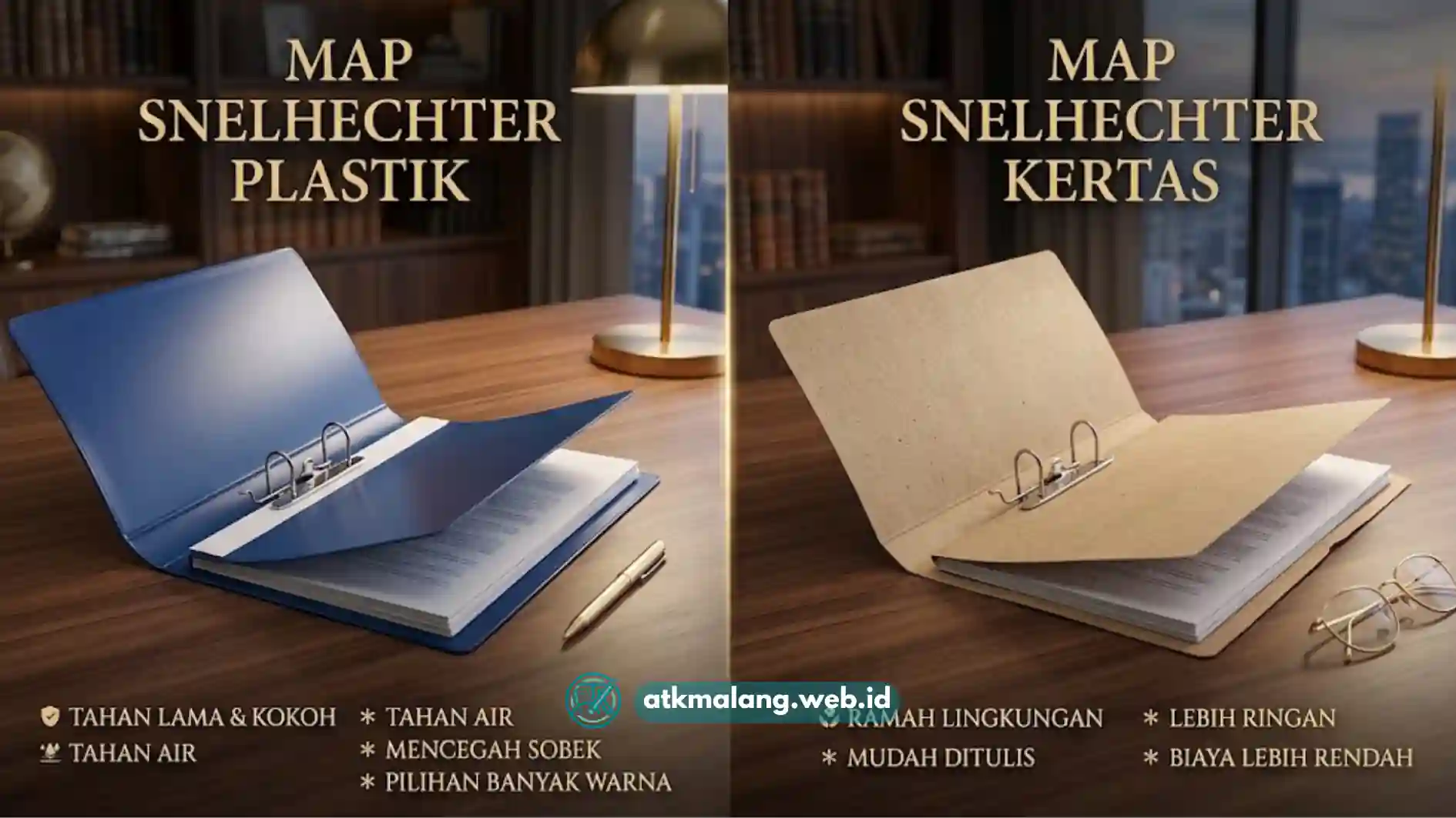 Jenis Map Snelhechter Plastik dan Kertas